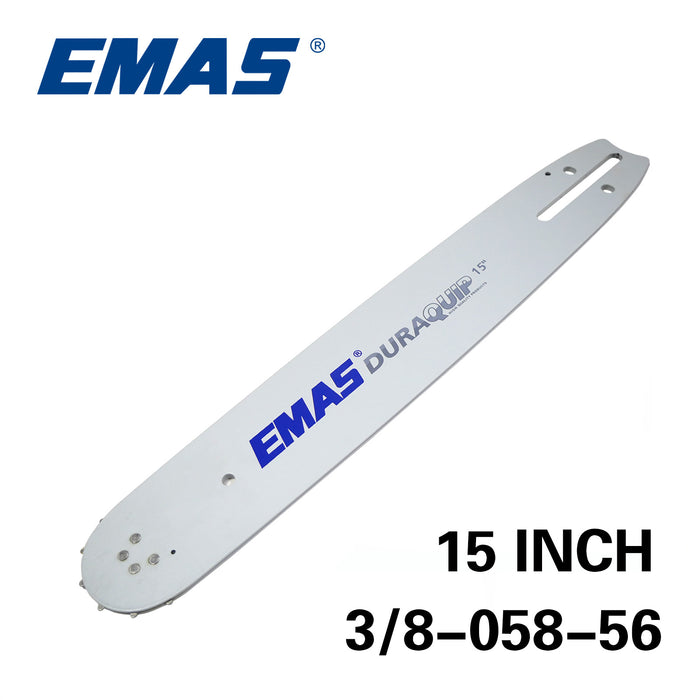 EMAS 100pcs 325"-058"-56DL 15 Inch Lamited Bar For Gasoline Chain Saw