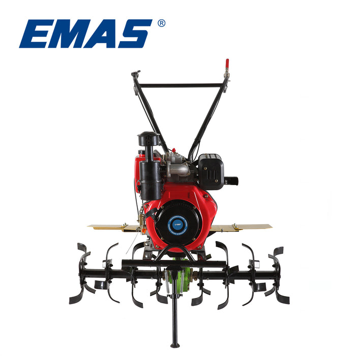 186f 12HP Diesel Engine Mini Power Tiller 4 Stroke Diesel Rotary Cultivator