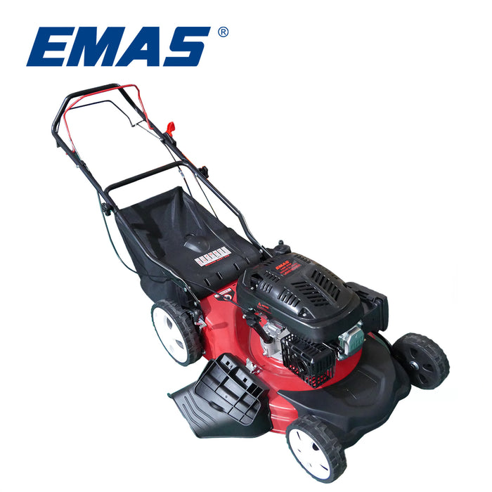 EMAS 21 Inch Gasoline Lawn Mower Four-Stroke 1P70F Engine Grass Cutting Machine