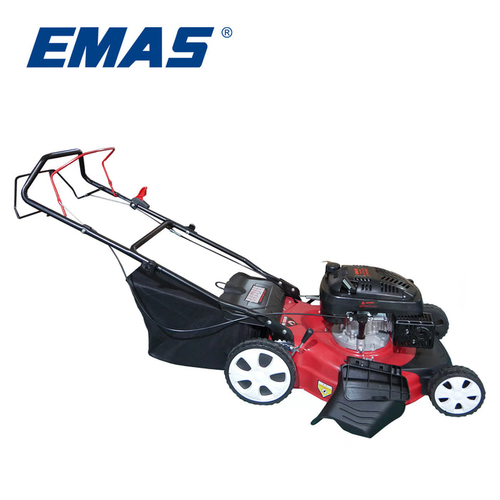 EMAS 21 Inch Gasoline Lawn Mower Four-Stroke 1P70F Engine Grass Cutting Machine
