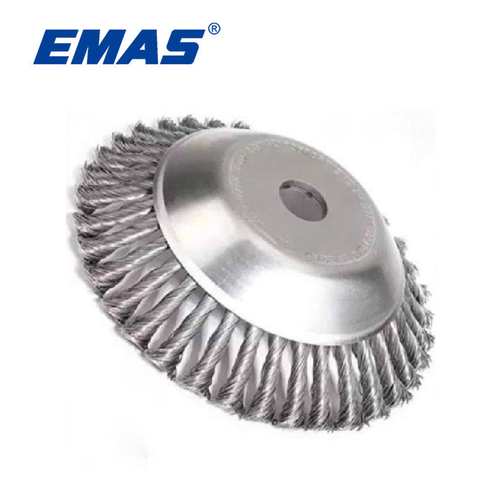 EMAS 100pcs Grass Trimmer Head Steel Wire Trimming Head 6 inch 8 inch