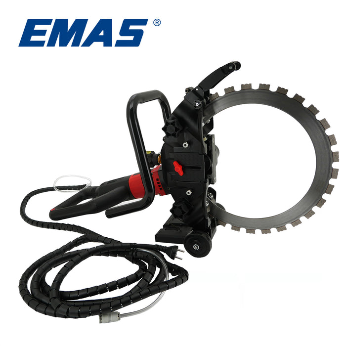 Sierra circular de alta frecuencia de 220 V, herramienta para cortar paredes de 8900 W, profundidad de corte de 300 mm y bomba de agua inteligente