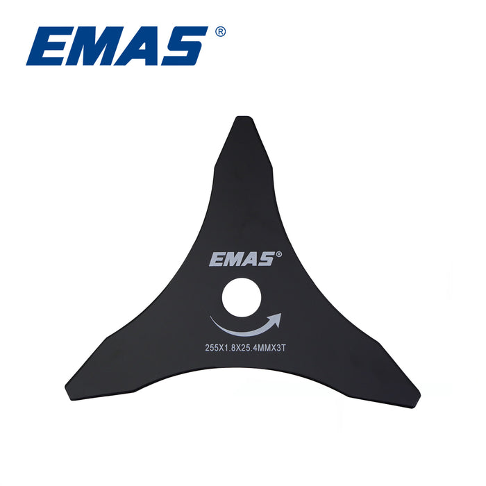 EMAS 100pcs 3T 255mm×25.4mm×1.8mm Blade Brush Cutter Spare Parts For Replacement