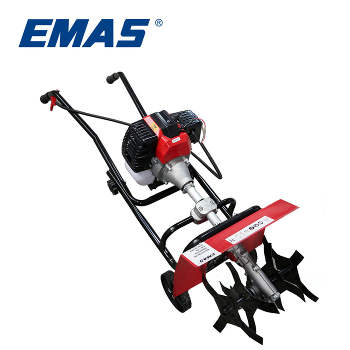EMAS 52CC Mini Tiller Agricultural Tractor Small Micro Cultivator for the Hard Soil