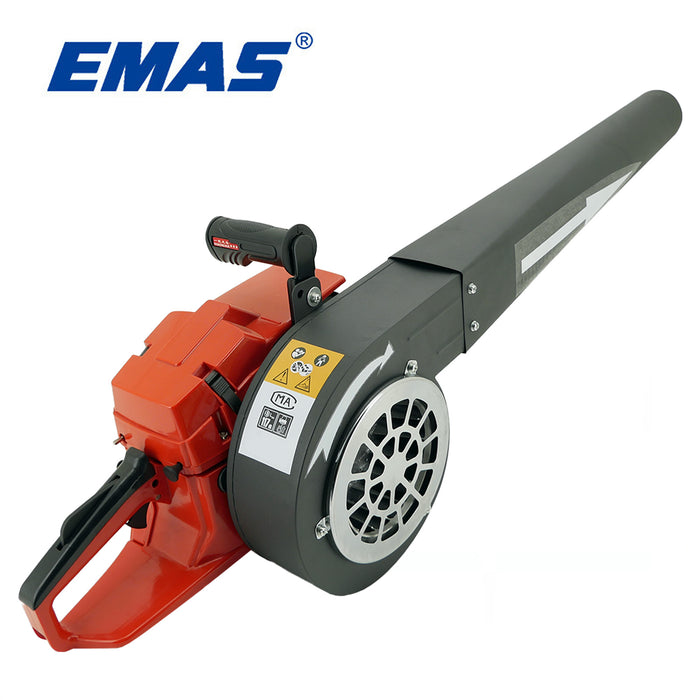 Soplador de gasolina portátil de 58 cc y alta eficiencia, soplador de nieve y hojas de grado industrial de 2 tiempos refrigerado por aire
