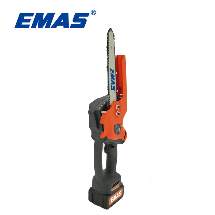 EMAS 8 Inch 21V Portable Handheld Mini Chainsaw Battery Powered Cordless Electric Chainsaw