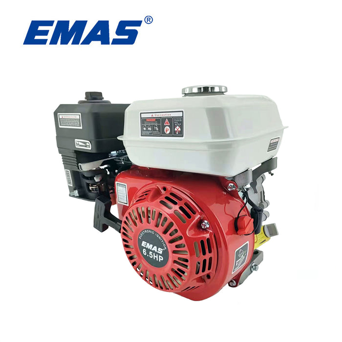Motor de gasolina agrícola Emas de 196 cc y 6,5 HP, motor generador Gx160 con caja de cambios de 19 mm