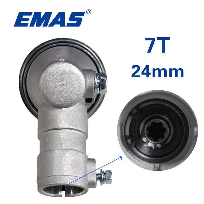 24mm Trimmer Head Parts 7t Brush Cutter Gearbox Gear Head Replacement for Gx25 4-Stroke Engine