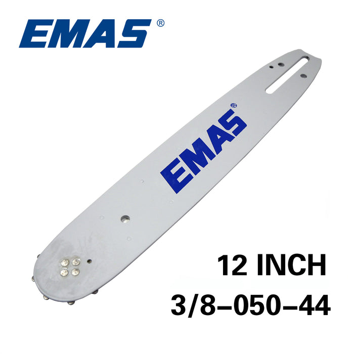 EMAS 100pcs 3/8"-050"-44DL 12 Inch Lamited Bar For Gasoline Chain Saw