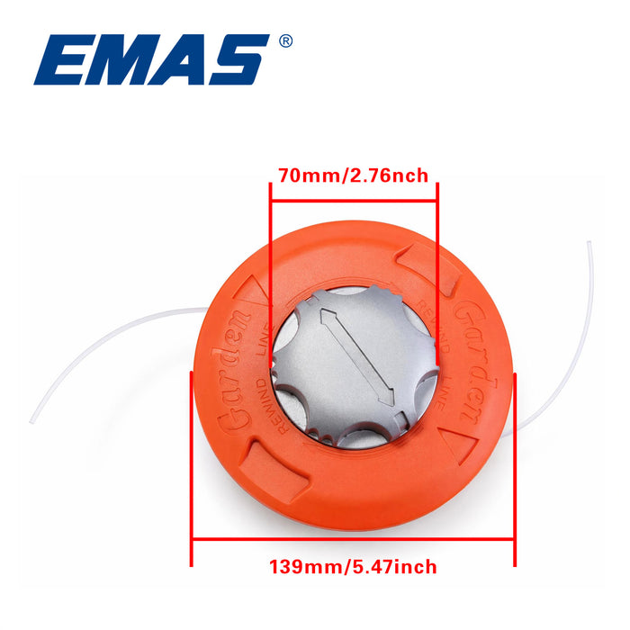 High-quality Trimmer Head, M10*1.25LHF Thread, Compatible with Most Lawn Mowers, Aluminum Head, Quick Installation and Easy to Use, Suitable for Weeding in Gardens and Courtyards, as a Replacement Part for Brush Cutters