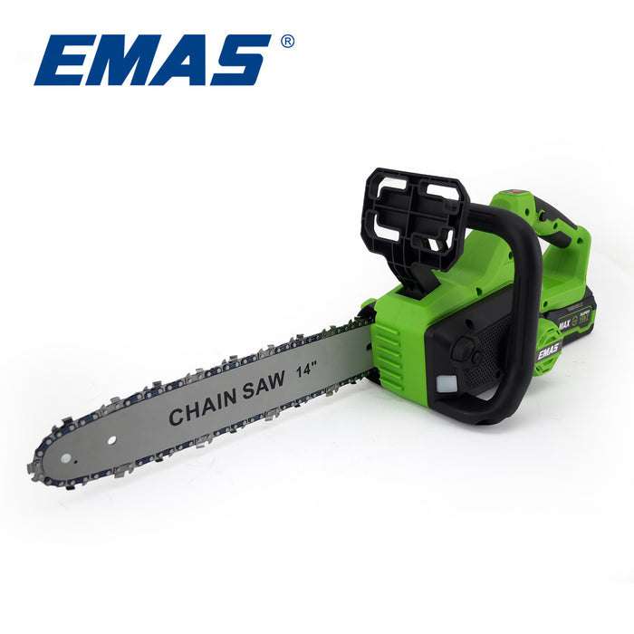 EM-5030 18V 21V Two-hand lithium battery chain saw Professional Battery Tool