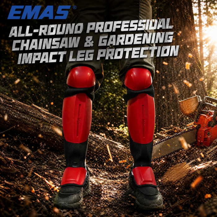 Industrial Gardening Knee Pads, Professional Heavy-Duty Knee Pads Covers the entire lower leg| Suitable for Construction, Gardening, Floor | Adjustable Straps | Full-Day, Unisex