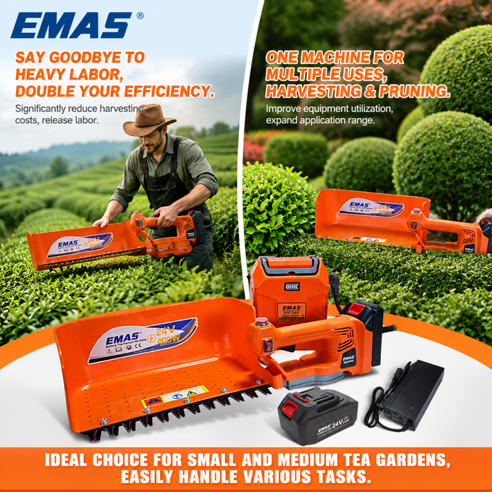 EMAS 18V-60V Battery Tea Cutting Machine Harvest Tools for Tea Garden