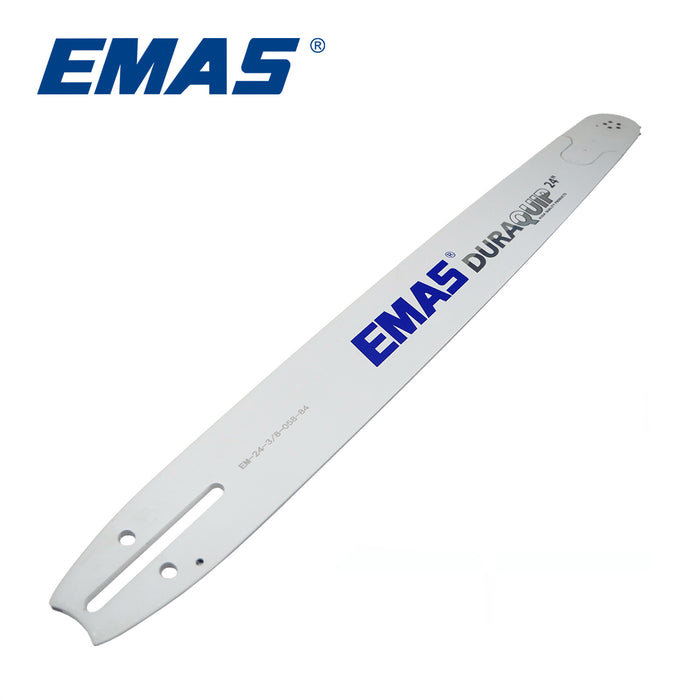 EMAS 100pcs 3/8"-058"-84DL 24 Inch Nose Bearing Bar For Gasoline Chain Saw