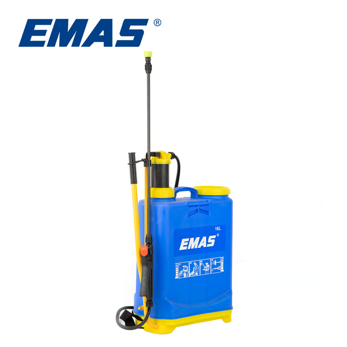 Pulverizador manual agrícola de mochila EMAS de 16 l