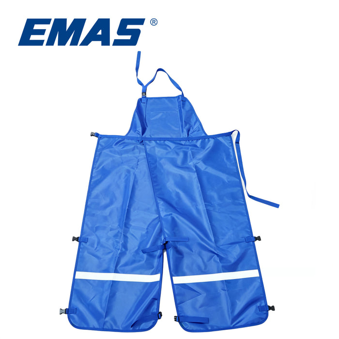 Waterproof Split-Leg Gardening Apron with Reflective Strips and Pockets, An Adjustable, Durable Work Apron Suitable for Gardening, Logging, Wood Cutting, and Other Applications