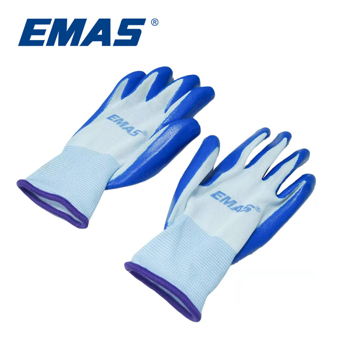 EMAS Gardening Protective Glove, Waterproof and breathable, made of latex material, 42 grams of glue, Stretchy cuffs fit snugly without tightness.