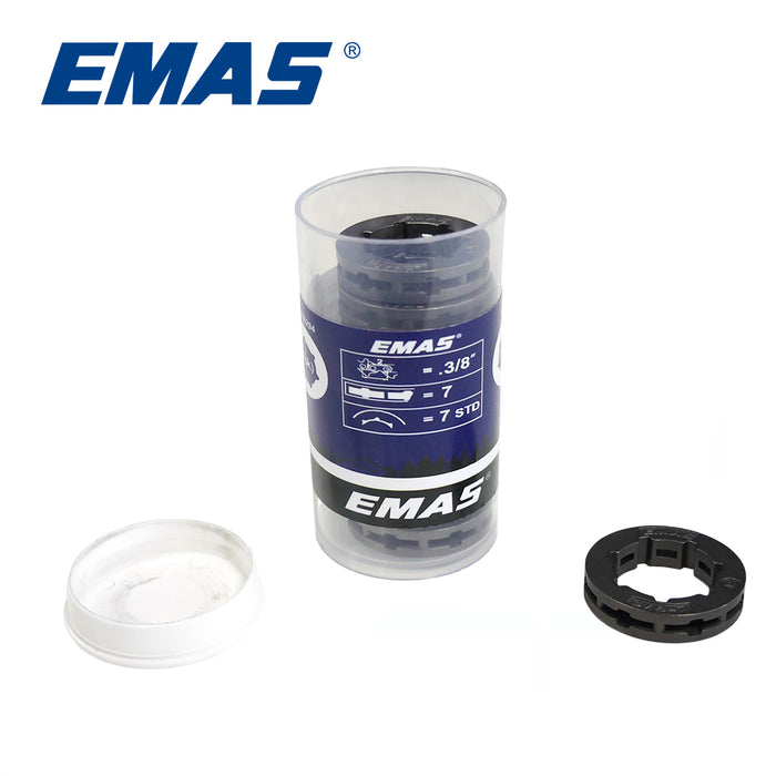 EMAS 1000pcs 3/8-7T Chainsaw Sprocket Rim Chain Saw Replacement