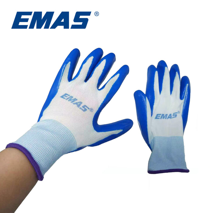 EMAS Gardening Protective Glove, Waterproof and breathable, made of latex material, 42 grams of glue, Stretchy cuffs fit snugly without tightness.