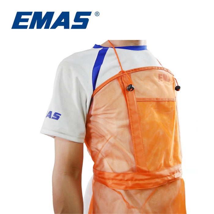 EMAS Lightweight Mesh Protective Apron, Breathable Gardening Work Apron with Adjustable Waist Strap for Logging & Trimming Yard Work
