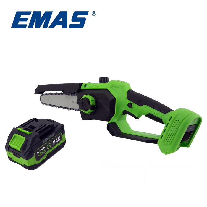 EM-4820 21V Battery Chainsaw Portable Cutting Tool With Two Batteries