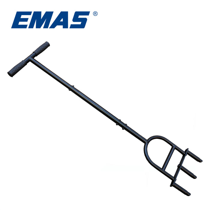 EMAS 3 in 1 Garden Manual Plug Coring Soil Aeration Lawn Spike Aerator