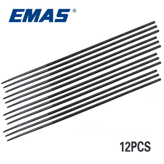 20 Box EMAS Round File, 40mm Diameter, For Chainsaw Chain Sharpening