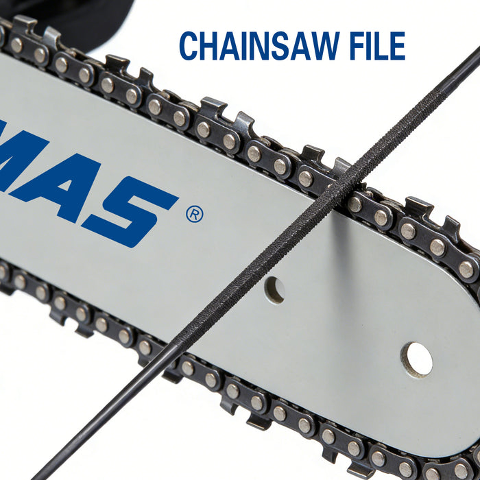20 Box EMAS Round File, 48mm Diameter, For Chainsaw Chain Sharpening