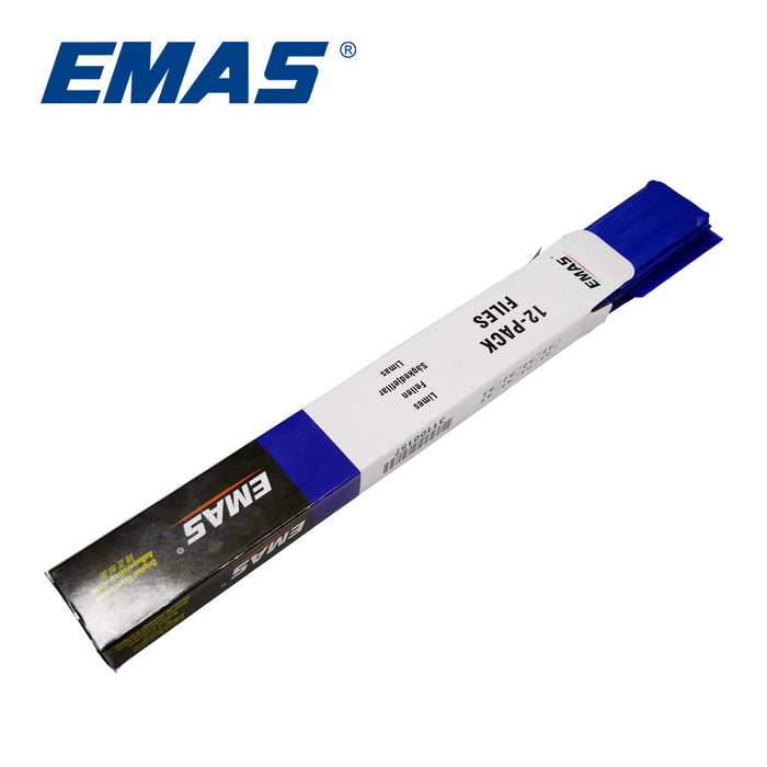 20 Box EMAS Round File, 48mm Diameter, For Chainsaw Chain Sharpening