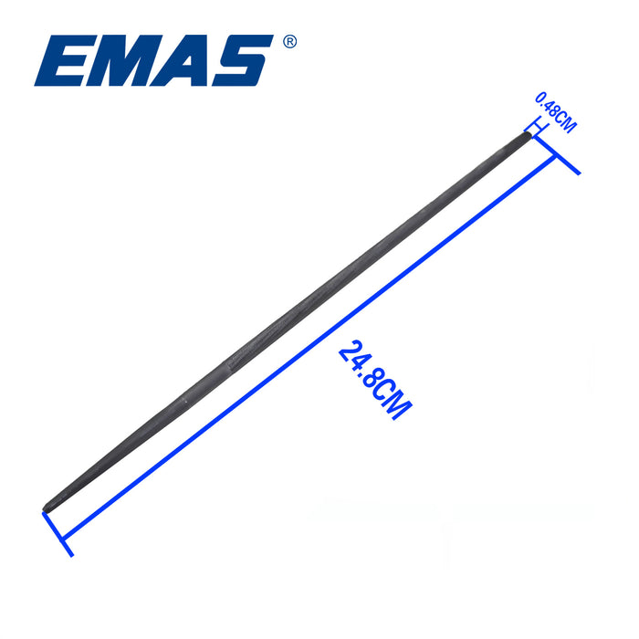 20 Box EMAS Round File, 48mm Diameter, For Chainsaw Chain Sharpening
