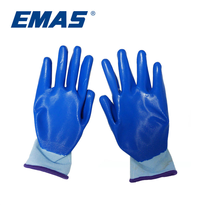 EMAS Gardening Protective Glove, Waterproof and breathable, made of latex material, 42 grams of glue, Stretchy cuffs fit snugly without tightness.