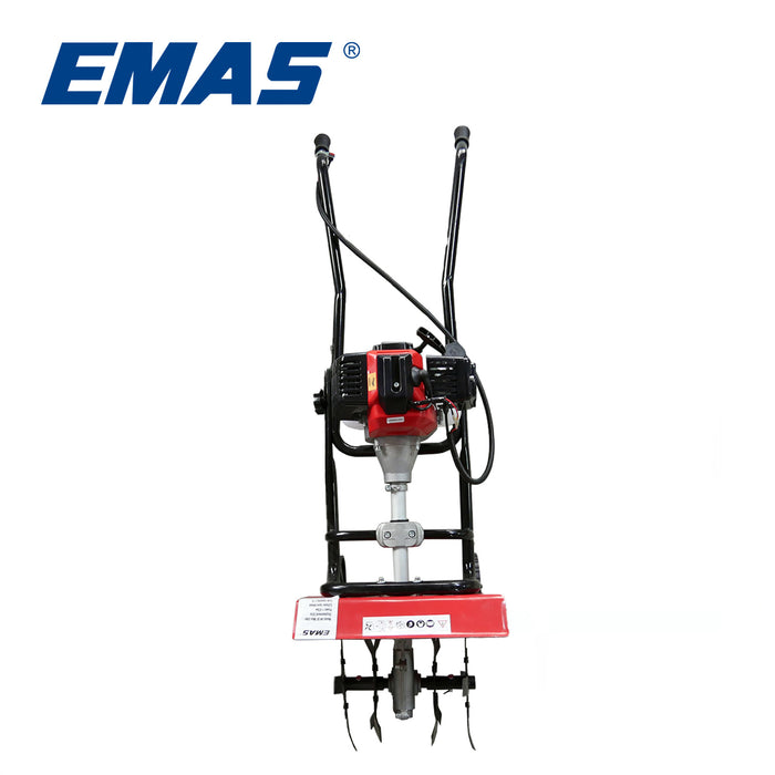 EMAS 52CC Mini Tiller Agricultural Tractor Small Micro Cultivator for the Hard Soil