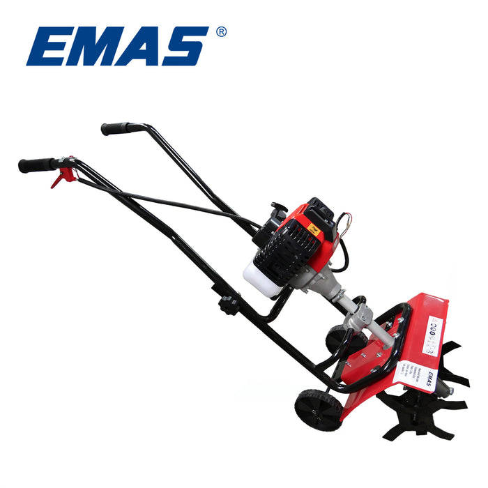 EMAS 52CC Mini Tiller Agricultural Tractor Small Micro Cultivator for the Hard Soil