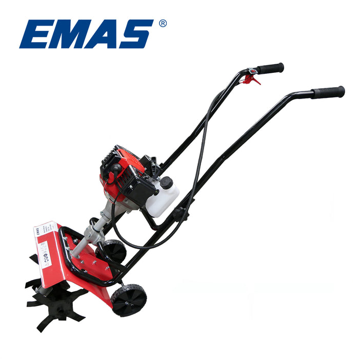 EMAS 52CC Mini Tiller Agricultural Tractor Small Micro Cultivator for the Hard Soil