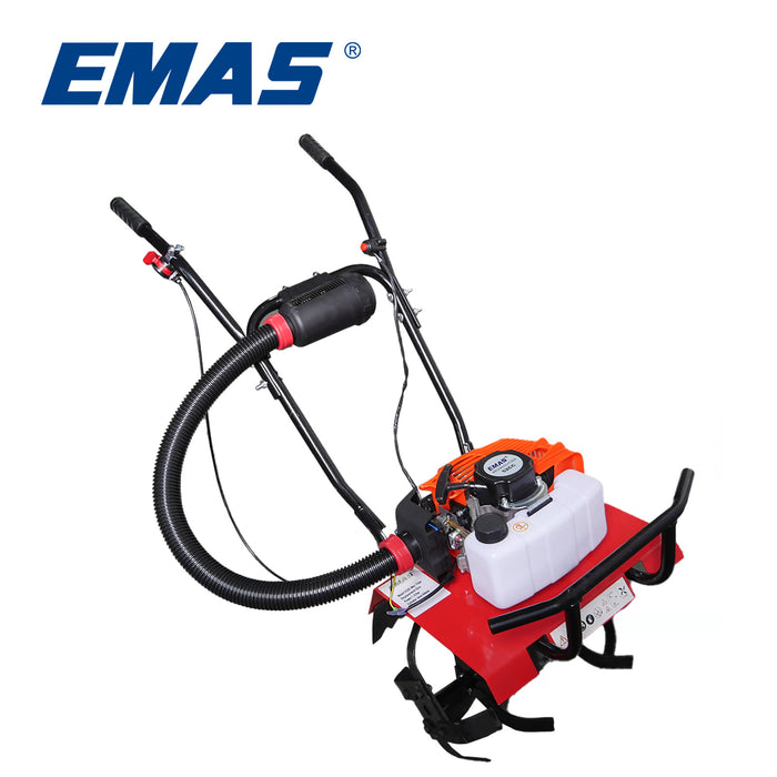 EMAS Farm Machinery Mini Power Cultivator Tiller 52cc Engine Hand Push Cultivator