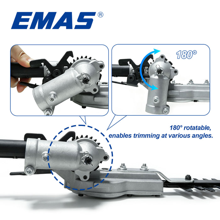 Double Blade Hedge Trimmer Head 28mm×9 Teeth Hedge Trimmer Blade Attachment Replacement