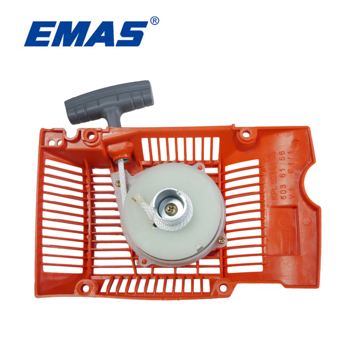 EMAS Replacement Recoil Starter Assembly for H61 H268 H272 Chainsaw-Durable Plastic, High-Performance Engine Starter, Efficient Power Transfer, Chainsaw Upgrade| Simple Installation| Sturdy Construction