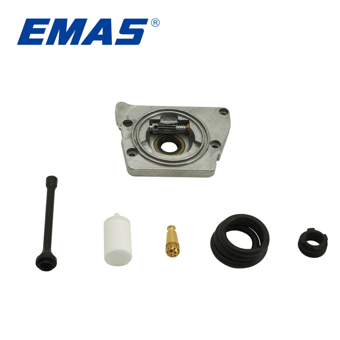 EMAS Oil Filter + Gasoline Filter + Turbine Wire Clip + Fuel Line + Oil Line + Oil Pump Kit, Compatible with H61/268/272 Chainsaw, Replacement Parts for Gas Chainsaw Repair