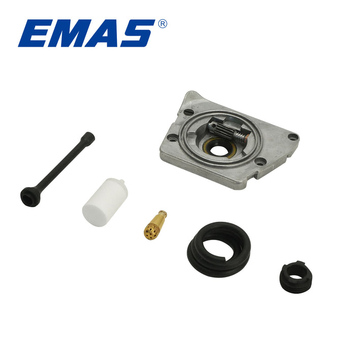 EMAS Oil Filter + Gasoline Filter + Turbine Wire Clip + Fuel Line + Oil Line + Oil Pump Kit, Compatible with H61/268/272 Chainsaw, Replacement Parts for Gas Chainsaw Repair