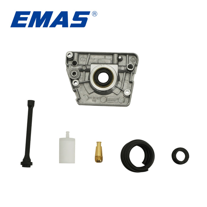 EMAS Oil Filter + Gasoline Filter + Turbine Wire Clip + Fuel Line + Oil Line + Oil Pump Kit, Compatible with H61/268/272 Chainsaw, Replacement Parts for Gas Chainsaw Repair