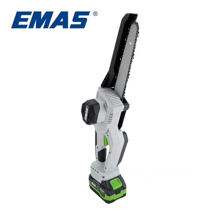 EM-4820 21V Battery Chainsaw Portable Cutting Tool With Two Batteries