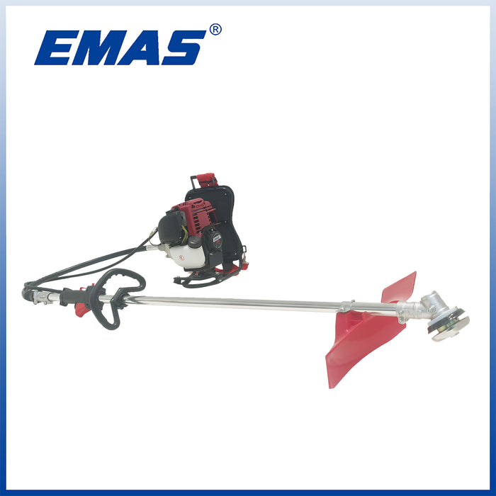EMAS GX35 4-Stroke Engine Back Pack Type Brush Cutter For Home Garden Weed Removal