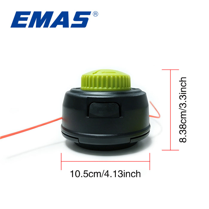 M10*1.25 Grass Trimmer Head with Rotating Handle, Durable And Easy to Install - Suitable for Garden Machinery, Gasoline Brush Cutters, Lawn Care And Yard Maintenance, Brush Cutter Replacement Parts