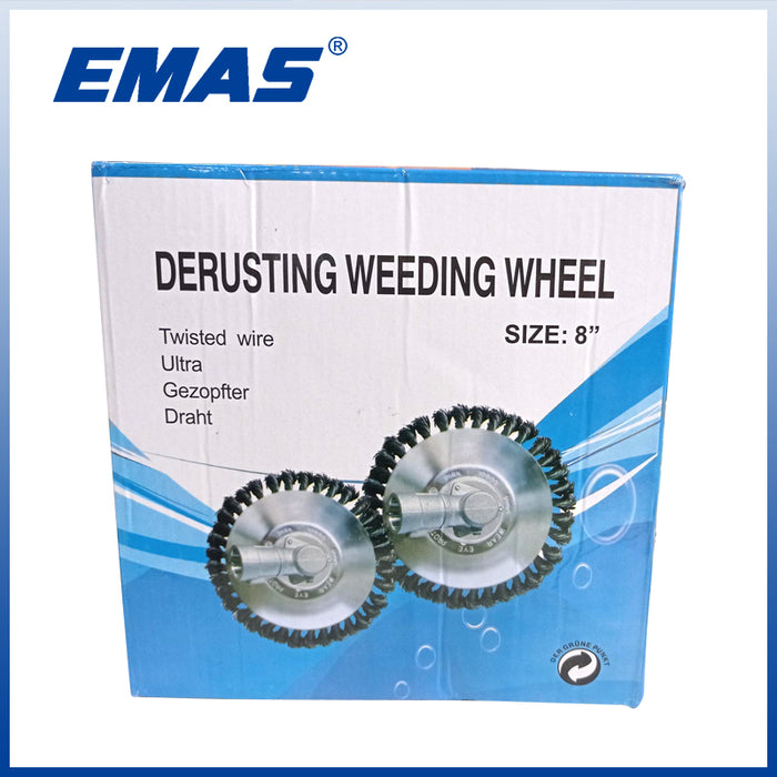 EMAS 100pcs Grass Trimmer Head Steel Wire Trimming Head 6 inch 8 inch