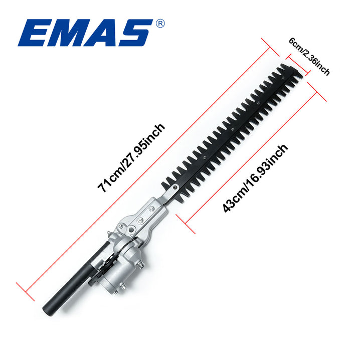 Double Blade Hedge Trimmer Head 28mm×9 Teeth Hedge Trimmer Blade Attachment Replacement