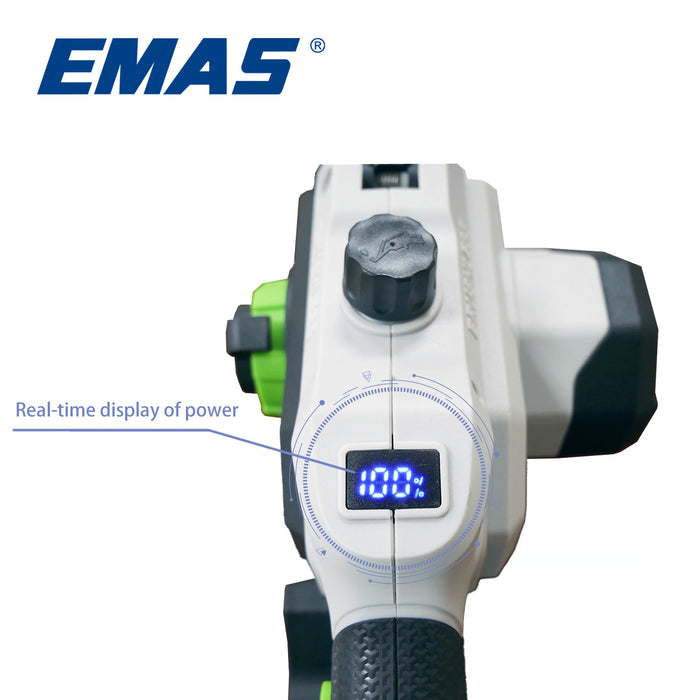 EM-4820 21V Battery Chainsaw Portable Cutting Tool With Two Batteries