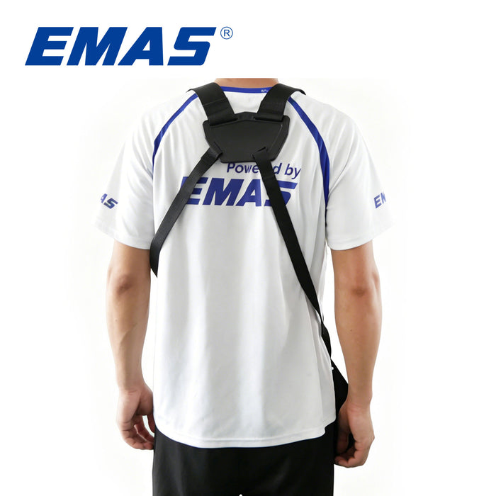 EMAS Red and Black Heavy-Duty Padded Trimmer Shoulder Strap Harness,Gasoline Brush Cutter Accessories Spare Parts
