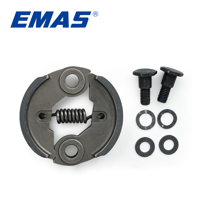 EMAS Universal Brush Cutter Clutch for GX35 1E40F 1E44F 430 520 40-5 44-5 Model Engine Parts Replacement, Includes gasket and clutch screw.