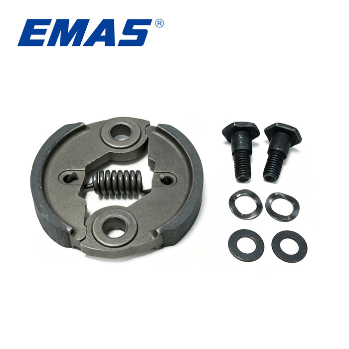 EMAS Universal Brush Cutter Clutch for GX35 1E40F 1E44F 430 520 40-5 44-5 Model Engine Parts Replacement, Includes gasket and clutch screw.