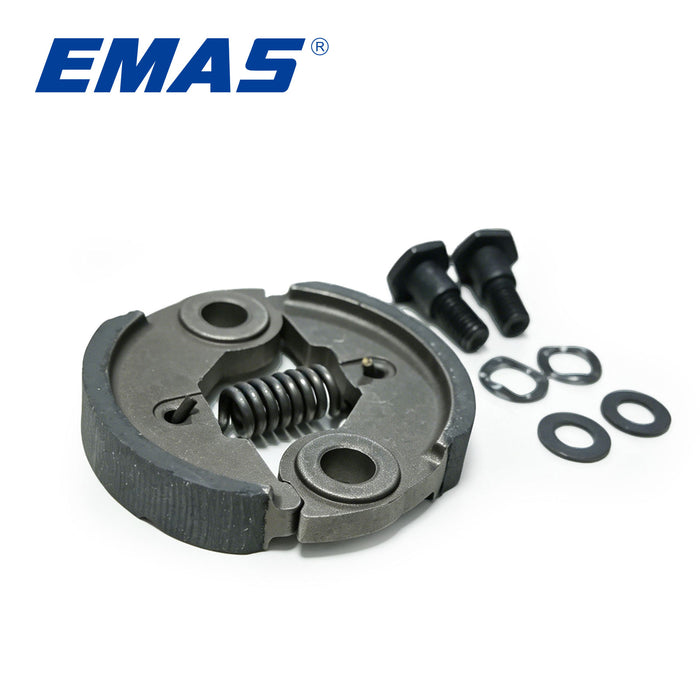 EMAS Universal Brush Cutter Clutch for GX35 1E40F 1E44F 430 520 40-5 44-5 Model Engine Parts Replacement, Includes gasket and clutch screw.
